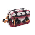 Maroon Pattern Smell Proof Water Resistant Toiletry Dopp Kit Bag